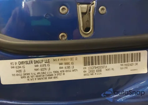 2013 Dodge Dart Sxt z USA, uszkodzony, nr VIN 1C3CDFBH4DD233714